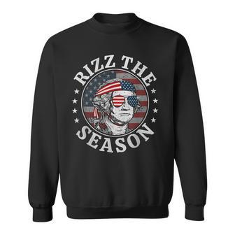 Rizz The Season 4Th Of July George Washing N Boys Sweatshirt - Thegiftio UK