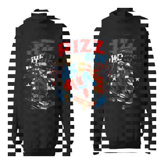 Rizz White Blue Patriotic Washington 4Th Of July Freedom Sweatshirt - Thegiftio