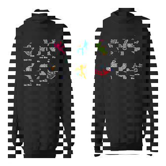 Rock Climbing Moves フロントプリント クライミングボルダリング スウェットシャツ - Kawaiitshirt