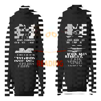 Rock Paper Scissors Nothing Beats Reading Sweatshirt | Seseable FR