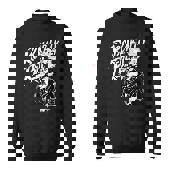 Rockabilly Rebel Blonde Pinup With Attitude Graphic スウェットシャツ - Kawaiitshirt