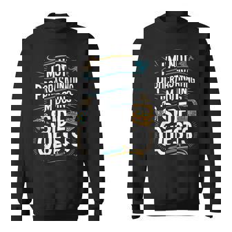 Rpg Gamer Apparel For Quest Lovers -Adult Black Modern Classic Small Short Sleeve Crew Neck Humorous Gaming Graphic Lightweight Sweatshirt - Monsterry