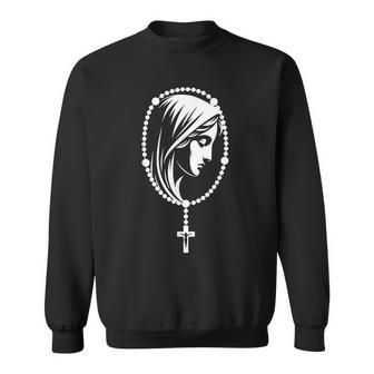Saint Rosaireierge Marie Catholique Rosaire Mystères Sweater e - Cadeauxyz
