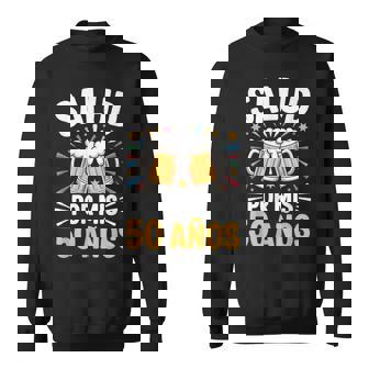 Salud Por Mis 50 Años Cervezas Humor Cumpleaños Camisa de entrenamiento - Regaloses