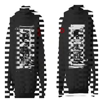 Samurai Cat Vintage Cute Graphic Kawaii Cat Sweatshirt - Thegiftio