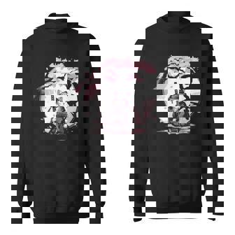 Samurai Chatintage Ukiyo-E Guerrier Kanji Japon Anime Sweater e - Cadeauxyz