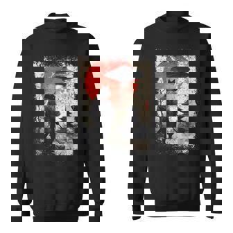 Samurai Ninja Cat Warrior Sumi-E Ufo Ukiyo-E Sci Fi Japanese Sweatshirt - Thegiftio