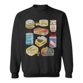 Sardine Tins Canned Fish Tins Trendy Canned Fish Sweatshirt - Thegiftio UK