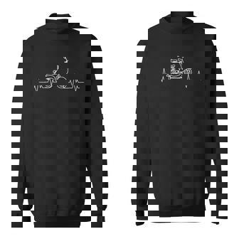 Scooter Heartbeat Moped Driver Ecg Pulse Mopedcooter Sweatshirt - Geschenkecke