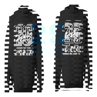 Senior Class 2026 Graduation Pale Blue Letters On The Back Sweatshirt - Monsterry