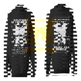 In September We Wear Gold Childhood Cancer Awareness Sweatshirt | Seseable CA