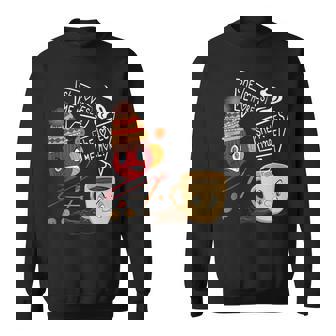 She Loves Me More Crocheter Coffe Crocheting Lover Crochet Sweatshirt | Seseable UK