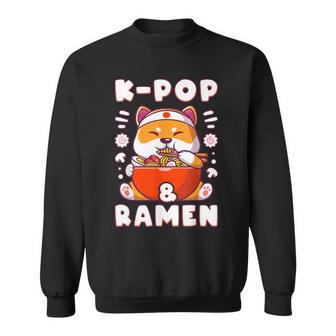 Shiba Inu K-Pop & Ramen Musique Coréenne Mignon Et Enjoué Sweater e - Cadeauxyz