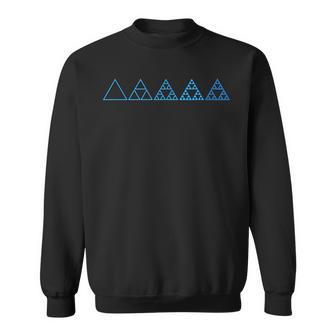 Sierpinski 三角形 フラクタル 幾何学 数学 マトリックス スウェットシャツ - Kawaiitshirt