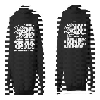 Small Dick Big Dreams Sarcasm Motivation Sweatshirt - Thegiftio