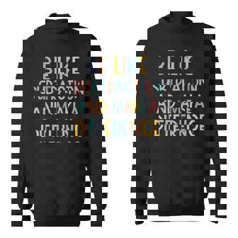 Sois Comme Laoustraction Et Fais La Différence Professeur De Mathématiques Amusant Sweater e - Cadeauxyz