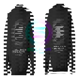 Solanaolコイン暗号ロゴブロックチェーン ソラナ スウェットシャツ - Kawaiitshirt