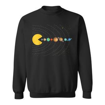 Solar System Astronomy Space Video Games Graphic Sweatshirt - Monsterry