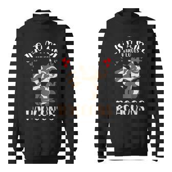 Sólo Una Chica Que Ama Los Mapaches Animal Zoo Mapache Camisa de entrenamiento - Regaloses