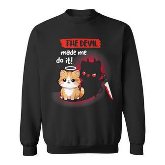 Soy Un Gato Ángel Pero El Gato Diablo Me Hizo Hacerlo Camisa de entrenamiento - Regaloses