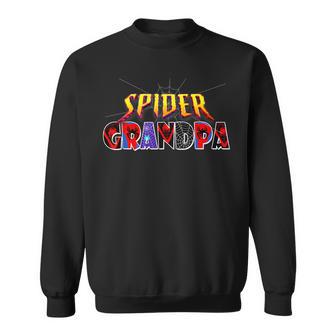 Spider Grandpa Father's Day Granddad Fathers Day Sweatshirt - Thegiftio