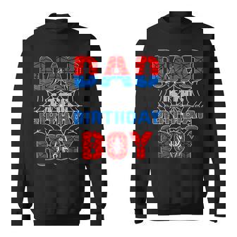 Spider Web Birthday Party Dad Of The Birthday Boy Sweatshirt | Mazezy