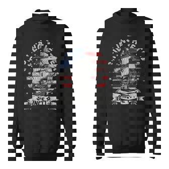 Spilling The Tea Since 1773 Red White Blue 4Th Of July Sweatshirt - Monsterry