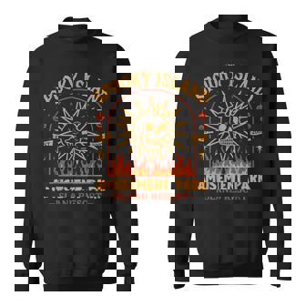 Spooky Island Est 2002 Amusement Park Skull Halloween Sweatshirt | Mazezy