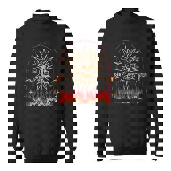 Spooky Island Est2002 Amusement Park Skull Halloween 2 Sided Sweatshirt - Monsterry