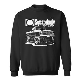 Squarebody Nation Emblem K10 Square Body 73-87 Silhouette Sweatshirt - Thegiftio UK