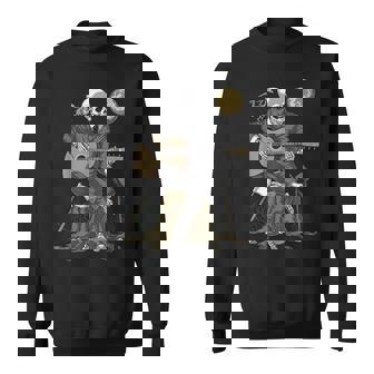 Squelette Jouant Guitare Acoustique Fantaisie Gothique Sweater e - Cadeauxyz