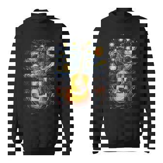 Starry Night Inspired Acoustic Guitar Sweatshirt - Thegiftio UK