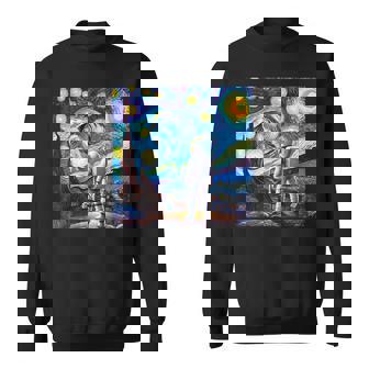 Starry Night Renditionincentan Gogh Astronaut スウェットシャツ - Kawaiitshirt