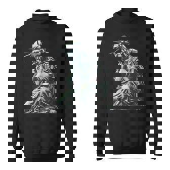 Statue Of Liberty Crying Sweatshirt | Mazezy