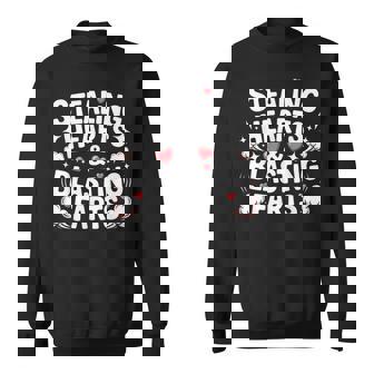Stealing Hearts And Blasting Farts Embarrassing Sweatshirt - Monsterry