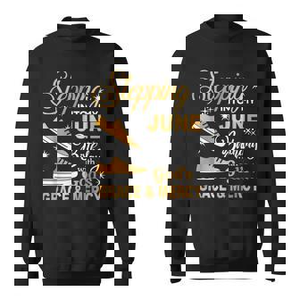 Stepping Into My June Birthday With God's Grace & Mercy Sweatshirt - Thegiftio