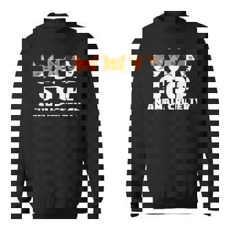 Stop Animal Protection Pour Animaux Sweater e - Cadeauxyz
