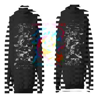 Stop Finning ジンベエザメ シュモクザメサメの種類タイダイ スウェットシャツ - Kawaiitshirt