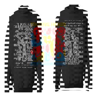 Stop Makingensee おしゃべりヘッド レトロ 面白いデザイン スウェットシャツ - Kawaiitshirt