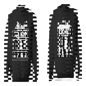 Straight Outta Atlanta 都市のシルエット スウェットシャツ - Kawaiitshirt