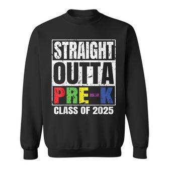 Straight Outta Pre-K School Graduation Class Of 2025 Sweatshirt - Thegiftio UK