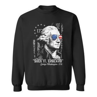 Suck-It England 4Th Of July George Washington 1776 Sweatshirt - Thegiftio UK