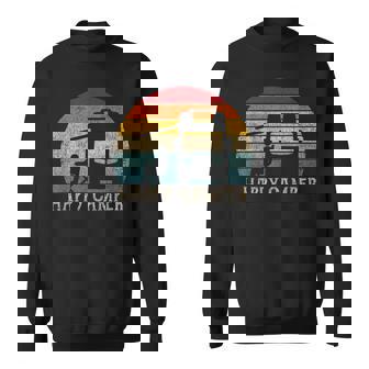 Sudadera Happy Camper Rv 70S Retro Motorhome Camping Camisa de entrenamiento - Regaloses