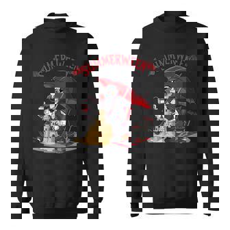 Summerween Vampire Beach Dracula Sandcastle Gothic Halloween Sweatshirt - Thegiftio