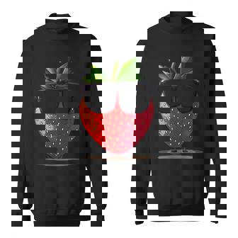 Superbe Fraise Avec Lunettes Deoleilides Pour Les Amateurs De Fruits Sweater e - Cadeauxyz