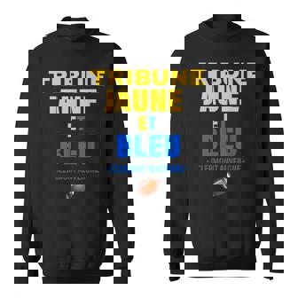 Supporter Rugby Clermont Auvergne Tribune Jaune Et Bleu Sweater e - Cadeauxyz