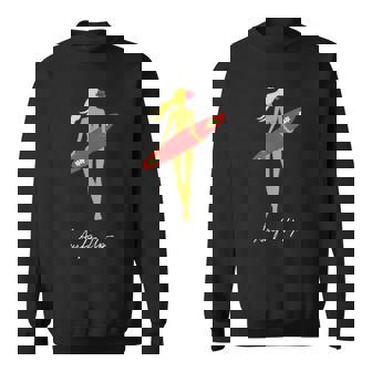 Surfs Up トロピカルブロンドサーファーガール スウェットシャツ - Kawaiitshirt