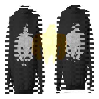 Swole Doge Meme Buff Doge Meme スウェットシャツ - Kawaiitshirt