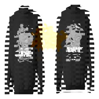 Swole Gymwole Doge Meme Buff Doge Meme スウェットシャツ - Kawaiitshirt