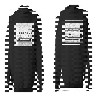 Synthesizer アナログシンセドラムマシン コンピューターヴィンテージオタク スウェットシャツ - Kawaiitshirt